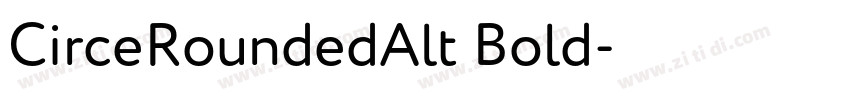 CirceRoundedAlt Bold字体转换